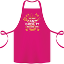 Funny BBQ If Dad Cant Grill It No One Can Cotton Apron 100% Organic Pink