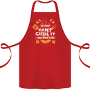 Funny BBQ If Dad Cant Grill It No One Can Cotton Apron 100% Organic Red