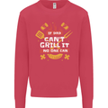 Funny BBQ If Dad Cant Grill It No One Can Kids Sweatshirt Jumper Heliconia