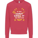 Funny BBQ If Dad Cant Grill It No One Can Kids Sweatshirt Jumper Heliconia