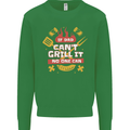 Funny BBQ If Dad Cant Grill It No One Can Kids Sweatshirt Jumper Irish Green