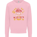 Funny BBQ If Dad Cant Grill It No One Can Kids Sweatshirt Jumper Light Pink