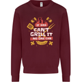 Funny BBQ If Dad Cant Grill It No One Can Kids Sweatshirt Jumper Maroon
