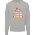 Funny BBQ If Dad Cant Grill It No One Can Kids Sweatshirt Jumper Sports Grey