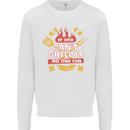 Funny BBQ If Dad Cant Grill It No One Can Kids Sweatshirt Jumper White