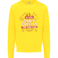 Funny BBQ If Dad Cant Grill It No One Can Kids Sweatshirt Jumper Yellow