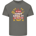 Funny BBQ If Dad Cant Grill It No One Can Kids T-Shirt Childrens Charcoal