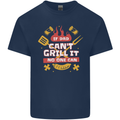 Funny BBQ If Dad Cant Grill It No One Can Kids T-Shirt Childrens Navy Blue