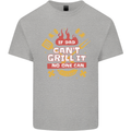 Funny BBQ If Dad Cant Grill It No One Can Kids T-Shirt Childrens Sports Grey