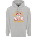 Funny BBQ If Dad Cant Grill It No One Can Mens 80% Cotton Hoodie Sports Grey