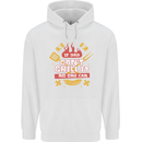 Funny BBQ If Dad Cant Grill It No One Can Mens 80% Cotton Hoodie White