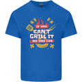 Funny BBQ If Dad Cant Grill It No One Can Mens Cotton T-Shirt Tee Top Royal Blue