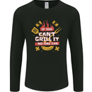 Funny BBQ If Dad Cant Grill It No One Can Mens Long Sleeve T-Shirt Black