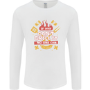 Funny BBQ If Dad Cant Grill It No One Can Mens Long Sleeve T-Shirt White