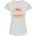 Funny BBQ If Dad Cant Grill It No One Can Womens Petite Cut T-Shirt White