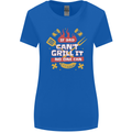 Funny BBQ If Dad Cant Grill It No One Can Womens Wider Cut T-Shirt Royal Blue