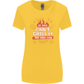 Funny BBQ If Dad Cant Grill It No One Can Womens Wider Cut T-Shirt Yellow