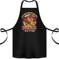 Funny Baseball Cat Furball Batter Cotton Apron 100% Organic Black