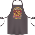 Funny Baseball Cat Furball Batter Cotton Apron 100% Organic Dark Grey