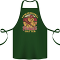 Funny Baseball Cat Furball Batter Cotton Apron 100% Organic Forest Green