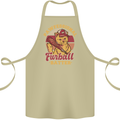 Funny Baseball Cat Furball Batter Cotton Apron 100% Organic Khaki