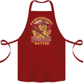 Funny Baseball Cat Furball Batter Cotton Apron 100% Organic Maroon