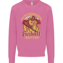 Funny Baseball Cat Furball Batter Mens Sweatshirt Jumper Azalea
