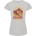 Funny Baseball Cat Furball Batter Womens Petite Cut T-Shirt Sports Grey