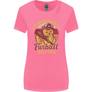 Funny Baseball Cat Furball Batter Womens Wider Cut T-Shirt Azalea