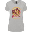 Funny Baseball Cat Furball Batter Womens Wider Cut T-Shirt Sports Grey
