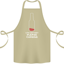 Funny Beer Alcohol Please Charge Cotton Apron 100% Organic Khaki