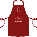 Funny Beer Alcohol Please Charge Cotton Apron 100% Organic Maroon