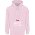 Funny Beer Alcohol Please Charge Mens 80% Cotton Hoodie Light Pink