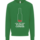 Funny Beer Alcohol Please Charge Mens Sweatshirt Jumper Irish Green