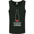 Funny Beer Alcohol Please Charge Mens Vest Tank Top Black