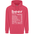 Funny Beer Nutritional Facts Alcohol Childrens Kids Hoodie Heliconia