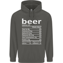 Funny Beer Nutritional Facts Alcohol Childrens Kids Hoodie Storm Grey