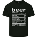 Funny Beer Nutritional Facts Alcohol Kids T-Shirt Childrens Black