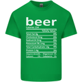 Funny Beer Nutritional Facts Alcohol Kids T-Shirt Childrens Irish Green