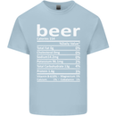 Funny Beer Nutritional Facts Alcohol Kids T-Shirt Childrens Light Blue