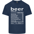 Funny Beer Nutritional Facts Alcohol Kids T-Shirt Childrens Navy Blue