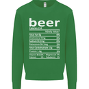 Funny Beer Nutritional Facts Alcohol Mens Sweatshirt Jumper Irish Green