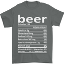 Funny Beer Nutritional Facts Alcohol Mens T-Shirt Cotton Gildan Charcoal