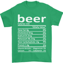 Funny Beer Nutritional Facts Alcohol Mens T-Shirt Cotton Gildan Irish Green