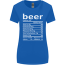 Funny Beer Nutritional Facts Alcohol Womens Wider Cut T-Shirt Royal Blue