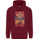 Funny Blacksmith Quote Childrens Kids Hoodie Maroon