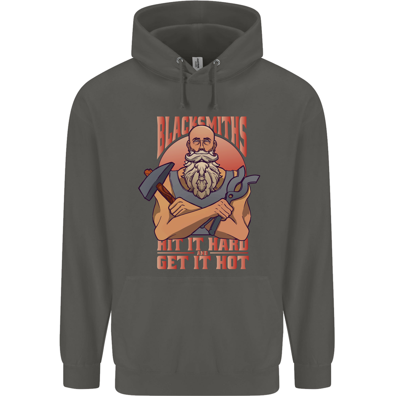 Funny Blacksmith Quote Childrens Kids Hoodie Storm Grey