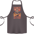 Funny Blacksmith Quote Cotton Apron 100% Organic Dark Grey