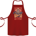 Funny Blacksmith Quote Cotton Apron 100% Organic Maroon