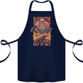 Funny Blacksmith Quote Cotton Apron 100% Organic Navy Blue